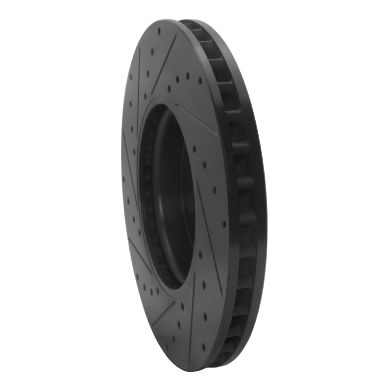 Mercedes-Benz A220 Brake Rotor (1) - Front Right - R1 Concepts - Drilled & Slotted - Black - `19-`26